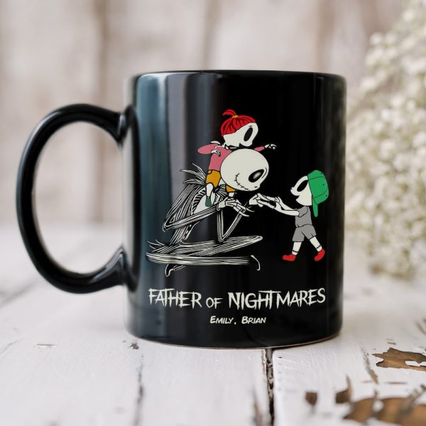 Dad Mom And Children 02QHDT230323 Personalized Black Coffee Mug