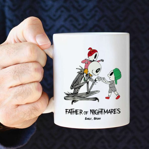 Dad Mom And Children 02QHDT230323 Personalized Black Coffee Mug