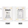 Dad No. 1 The Man The Myth The Legend Superhero Mug - Personalized Custom Coffee Mug - DAD017_MG Dad No. 1 The Man The Myth The Legend Superhero Mug - Personalized Custom Coffee Mug - DAD017_MG