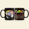 Dad No Matter 04DNPO060623 Personalized Family Coffee Black Mug