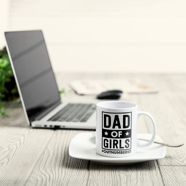 Dad Of Girls #Outnumbered - Personalized Mug - Christmas Birthday Gift For Dad - From Son, Daughter Dad Of Girls #Outnumbered - Personalized Mug - Christmas Birthday Gift For Dad - From Son, Daughter