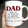 DAD Thank You For Being Such An Important Piece Of My Life - Personalized Custom Coffee Mug - DAD034_MG DAD Thank You For Being Such An Important Piece Of My Life - Personalized Custom Coffee Mug - DAD034_MG