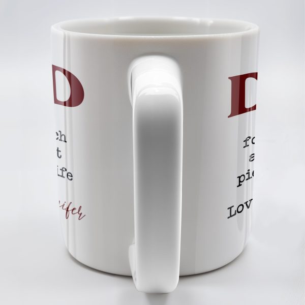 DAD Thank You For Being Such An Important Piece Of My Life - Personalized Custom Coffee Mug - DAD034_MG DAD Thank You For Being Such An Important Piece Of My Life - Personalized Custom Coffee Mug - DAD034_MG