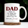 DAD Thank You For Being Such An Important Piece Of My Life - Personalized Custom Coffee Mug - DAD034_MG DAD Thank You For Being Such An Important Piece Of My Life - Personalized Custom Coffee Mug - DAD034_MG