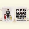 Dad Thank You For Morphin With Us - Gift For Dad - Personalized Ceramic Mug - CL21 NA94 Dad Thank You For Morphin With Us - Gift For Dad - Personalized Ceramic Mug - CL21 NA94