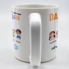Dad Thanks For Always Saying YES When Mom Said NO, Cartoon Characters - Personalized Custom Coffee Mug - DAD110_MG