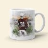 Dad Thanks for Scoring 9 Months Before I Was Born, Personalized White Mug, Gifts for Dads