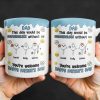 DAD This Day Would Be Meaningless Without Us, Smiley Faces, Flower - Personalized Custom Coffee Mug - DAD169_MG DAD This Day Would Be Meaningless Without Us, Smiley Faces, Flower - Personalized Custom Coffee Mug - DAD169_MG