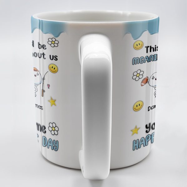 DAD This Day Would Be Meaningless Without Us, Smiley Faces, Flower - Personalized Custom Coffee Mug - DAD169_MG DAD This Day Would Be Meaningless Without Us, Smiley Faces, Flower - Personalized Custom Coffee Mug - DAD169_MG