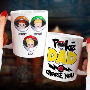 Dad We Choose You Personalized Mug, Gift For Father's Day-4OHDT220523
