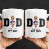 Daddy And Baby, Cartoon Characters - Personalized Custom Coffee Mug - DAD121_MG Daddy And Baby, Cartoon Characters - Personalized Custom Coffee Mug - DAD121_MG