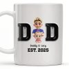 Daddy And Baby, Cartoon Characters - Personalized Custom Coffee Mug - DAD121_MG Daddy And Baby, Cartoon Characters - Personalized Custom Coffee Mug - DAD121_MG