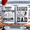 Daddy And Daughter Bond, Special Dad Silhouettes - Personalized Custom Coffee Mug - DAD138_MG Daddy And Daughter Bond, Special Dad Silhouettes - Personalized Custom Coffee Mug - DAD138_MG