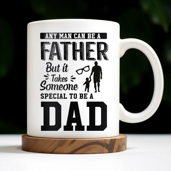 Daddy And Daughter Bond, Special Dad Silhouettes - Personalized Custom Coffee Mug - DAD138_MG Daddy And Daughter Bond, Special Dad Silhouettes - Personalized Custom Coffee Mug - DAD138_MG