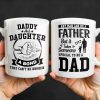 Daddy And Daughter Bond, Special Dad Silhouettes - Personalized Custom Coffee Mug - DAD138_MG Daddy And Daughter Bond, Special Dad Silhouettes - Personalized Custom Coffee Mug - DAD138_MG