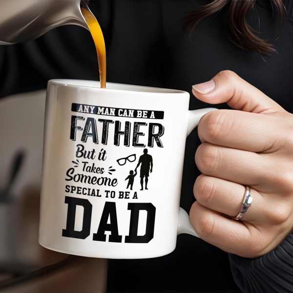 Daddy And Daughter Bond, Special Dad Silhouettes - Personalized Custom Coffee Mug - DAD138_MG Daddy And Daughter Bond, Special Dad Silhouettes - Personalized Custom Coffee Mug - DAD138_MG