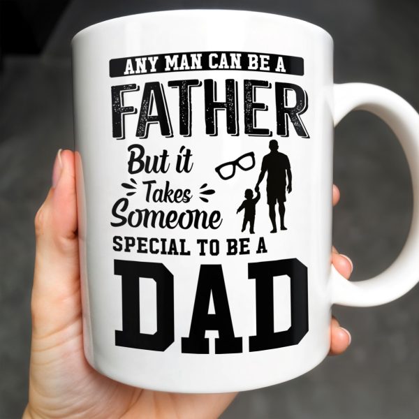 Daddy And Daughter Bond, Special Dad Silhouettes - Personalized Custom Coffee Mug - DAD138_MG Daddy And Daughter Bond, Special Dad Silhouettes - Personalized Custom Coffee Mug - DAD138_MG