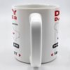 Daddy And Daughter Not Always Eye To Eye But Always Heart To Heart, Map and Heart - Personalized Custom Coffee Mug - DAD035_MG
