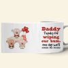 Daddy Thanks For Wiping Our Bum Personalized Coffee Mug