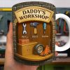 Daddy's Space - Personalized White Edge-to-Edge Mug Daddy's Space - Personalized White Edge-to-Edge Mug