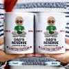 Dad's Reserve Premium Blend Limited Edition, Cartoon of Dad and Wine Glass - Personalized Custom Coffee Mug - DAD071_MG