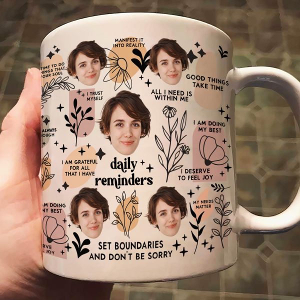 Daily Manifestation Reminders - Personalized Photo Mug Daily Manifestation Reminders - Personalized Photo Mug