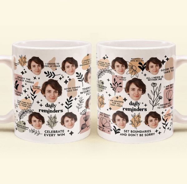 Daily Manifestation Reminders - Personalized Photo Mug Daily Manifestation Reminders - Personalized Photo Mug