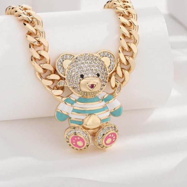Dainty Teddy Bear Pendant Necklace Dainty Teddy Bear Pendant Necklace