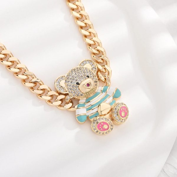 Dainty Teddy Bear Pendant Necklace Dainty Teddy Bear Pendant Necklace