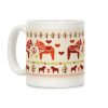 Dala Horse Pattern Coffee Mug Dala Horse Pattern Coffee Mug