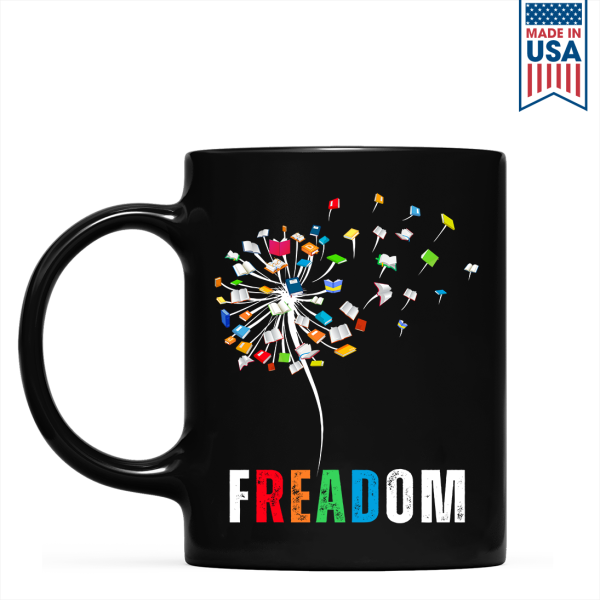 Dandelion Freadom Book Lover Gift Mug Dandelion Freadom Book Lover Gift Mug