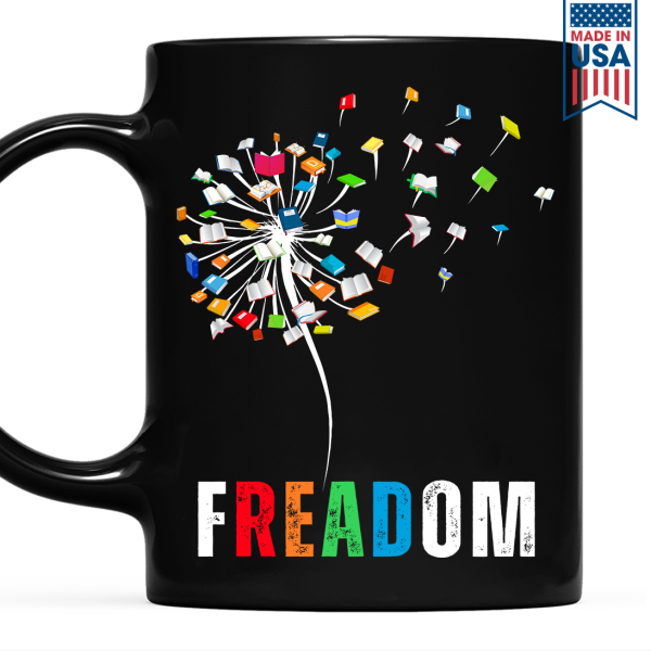 Dandelion Freadom Book Lover Gift Mug Dandelion Freadom Book Lover Gift Mug
