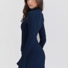 Dark Blue Long Sleeve Bodycon Mini Dress Dark Blue Long Sleeve Bodycon Mini Dress