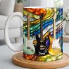 David Electric Guitar Art - Personalized Custom Coffee Mug - HOB094_MG