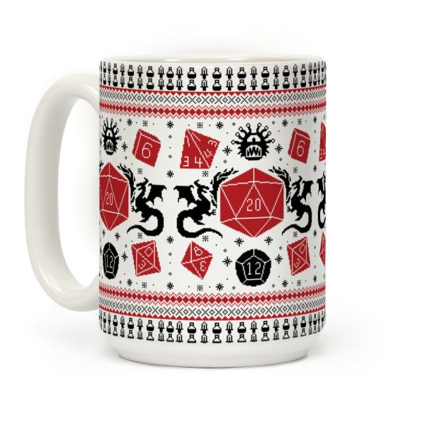 D&D Ugly Sweater Coffee Mug D&D Ugly Sweater Coffee Mug