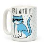 Deal With It Cat Coffee Mug Deal With It Cat Coffee Mug