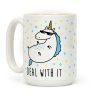 Deal With It Unicorn Coffee Mug