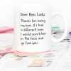 Dear Boss Lady Thanks Funny Coffee Mug, Gift for Boss Lady from Coworker Employee, Birthday Christmas Office Gift Dear Boss Lady Thanks Funny Coffee Mug, Gift for Boss Lady from Coworker Employee, Birthday Christmas Office Gift