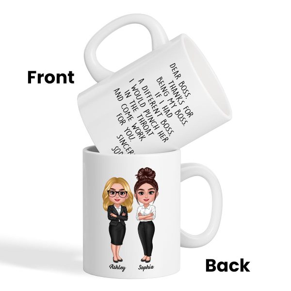 Dear Boss Personalized Mug, Funny Christmas Gift For Boss Dear Boss Personalized Mug, Funny Christmas Gift For Boss