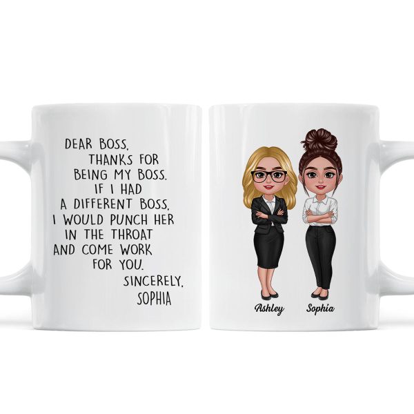 Dear Boss Personalized Mug, Funny Christmas Gift For Boss Dear Boss Personalized Mug, Funny Christmas Gift For Boss