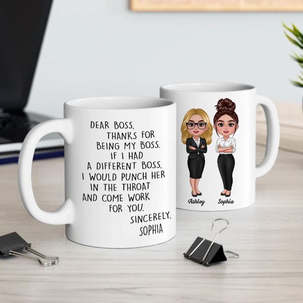 Dear Boss Personalized Mug, Funny Christmas Gift For Boss Dear Boss Personalized Mug, Funny Christmas Gift For Boss