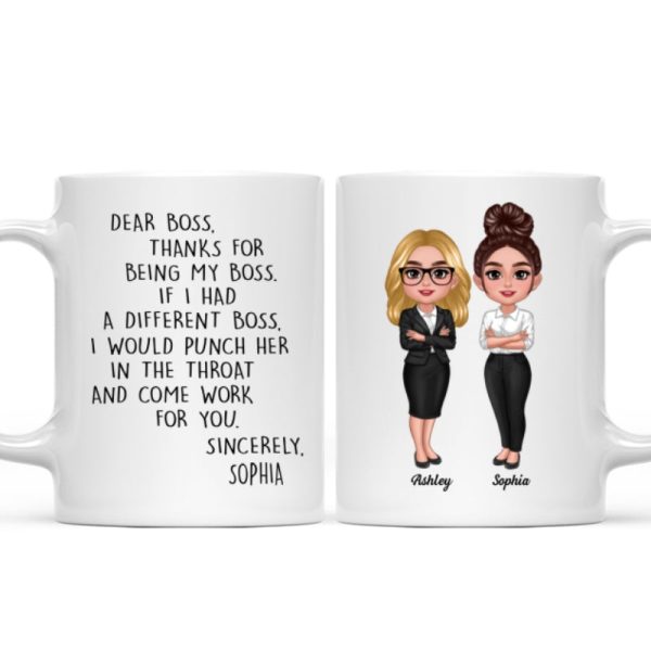 Dear Boss Personalized Mug, Funny Christmas Gift For Boss Dear Boss Personalized Mug, Funny Christmas Gift For Boss