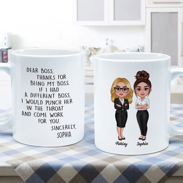 Dear Boss Personalized Mug, Funny Christmas Gift For Boss Dear Boss Personalized Mug, Funny Christmas Gift For Boss