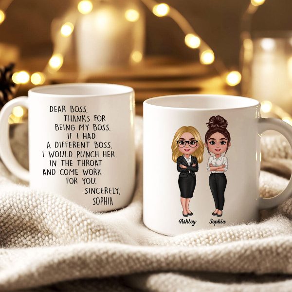 Dear Boss Personalized Mug, Funny Christmas Gift For Boss Dear Boss Personalized Mug, Funny Christmas Gift For Boss