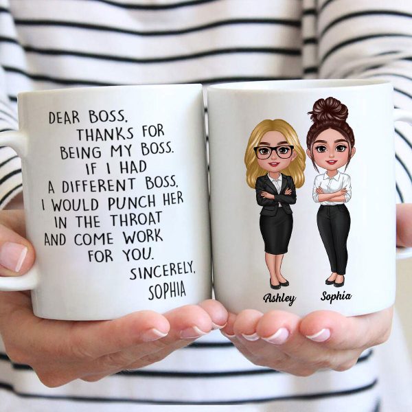 Dear Boss Personalized Mug, Funny Christmas Gift For Boss Dear Boss Personalized Mug, Funny Christmas Gift For Boss