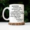 Dear Boss Thanks For Being My Boss - Personalized Mug Dear Boss Thanks For Being My Boss - Personalized Mug