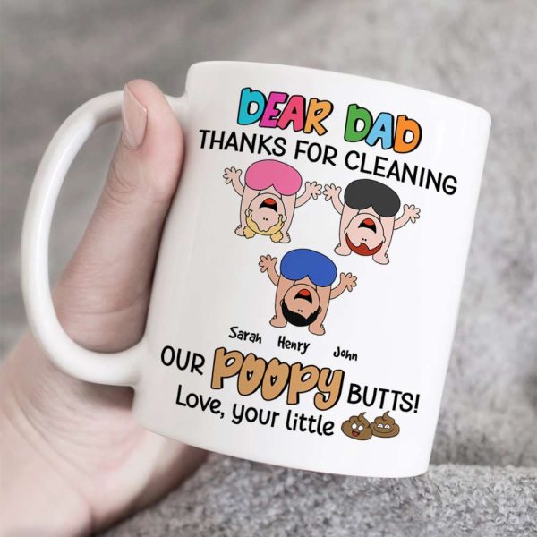 Dear Dad Thanks For Cleaning Personalized Coffee Mug Dear Dad Thanks For Cleaning Personalized Coffee Mug