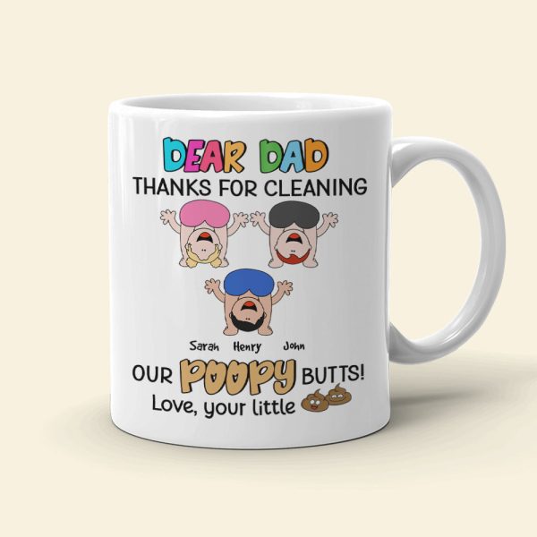 Dear Dad Thanks For Cleaning Personalized Coffee Mug Dear Dad Thanks For Cleaning Personalized Coffee Mug