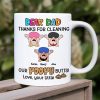 Dear Dad Thanks For Cleaning Personalized Coffee Mug Dear Dad Thanks For Cleaning Personalized Coffee Mug