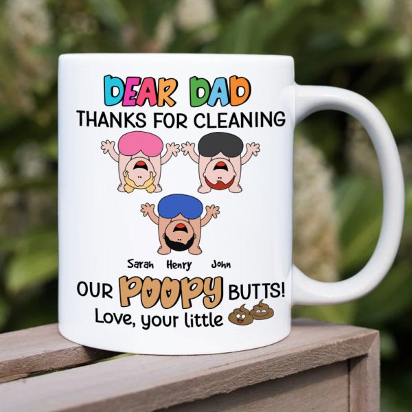 Dear Dad Thanks For Cleaning Personalized Coffee Mug Dear Dad Thanks For Cleaning Personalized Coffee Mug